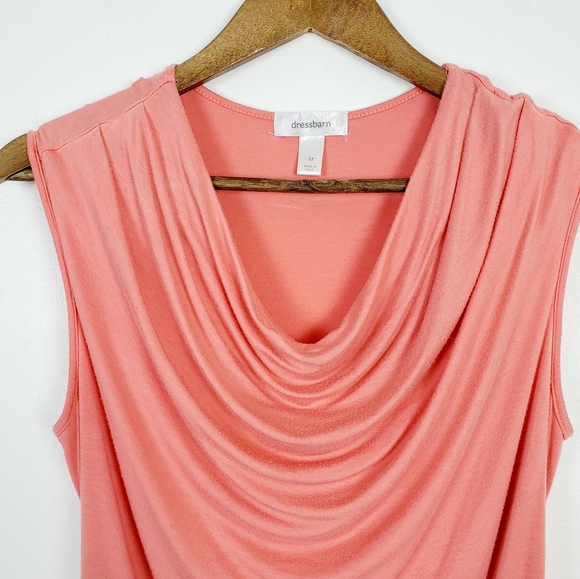 Dressbarn Womens Sleeveless Drape Neck Blouse‎ Top - Picture 4 of 11
